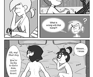 komiksy pokojówka w służyć znowu, threesome , maid 
