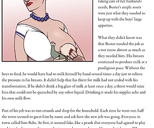 комиксы В молочник часть 3, lactation , gender bending 