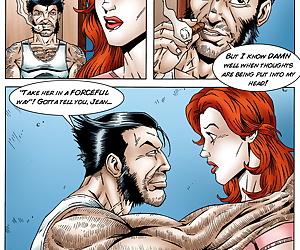 english comics Jean Grey cheats on Scott Summers by.., wolverine , jean grey , cheating  muscle