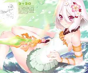  comics Princess Mizugi Connect! Re:Dive, kokkoro , kyaru , kemonomimi  catgirl