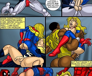  comics Captain Marvel, threesome , gangbang 
