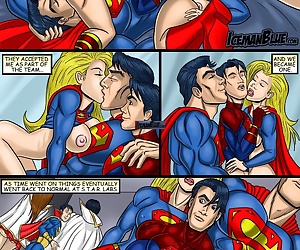 manga superboy, threesome , yaoi  incest