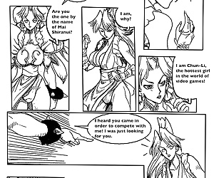 histórias em quadrinhos Mai vs Chun Li, futanari  shemale