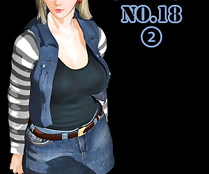  comics No.18 Part2, android 18 , dr. gero , threesome  group