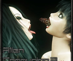 el manga cgs 122 alien la comunión 3, kissing  blowjob